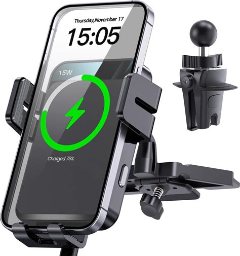 cd phone holder|APPS2Car Sturdy CD Slot Phone Mount with One Hand .